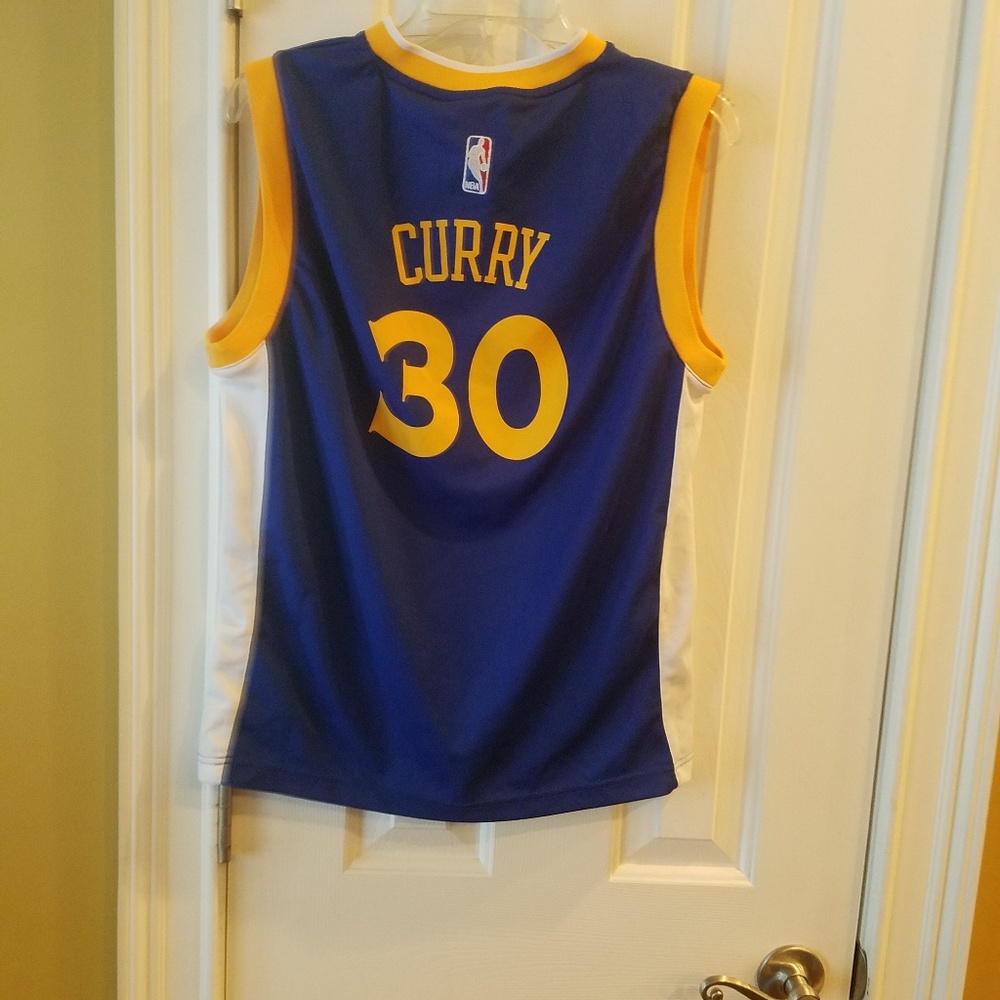 Steph Curry Warriors jersey youth large
